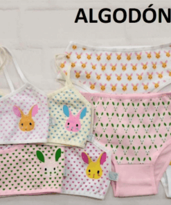 CONJUNTO NENA ALGODÓN Y LYCRA ESTAMPADO CONEJO