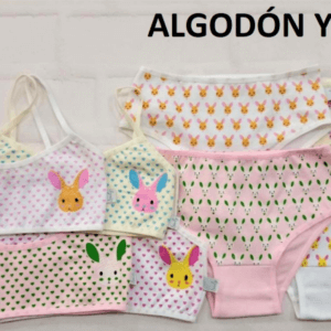 CONJUNTO NENA ALGODÓN Y LYCRA ESTAMPADO CONEJO