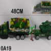CAMION EN BURBUJA CON TANQUE MILITAR