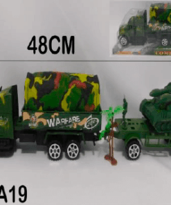 CAMION EN BURBUJA CON TANQUE MILITAR