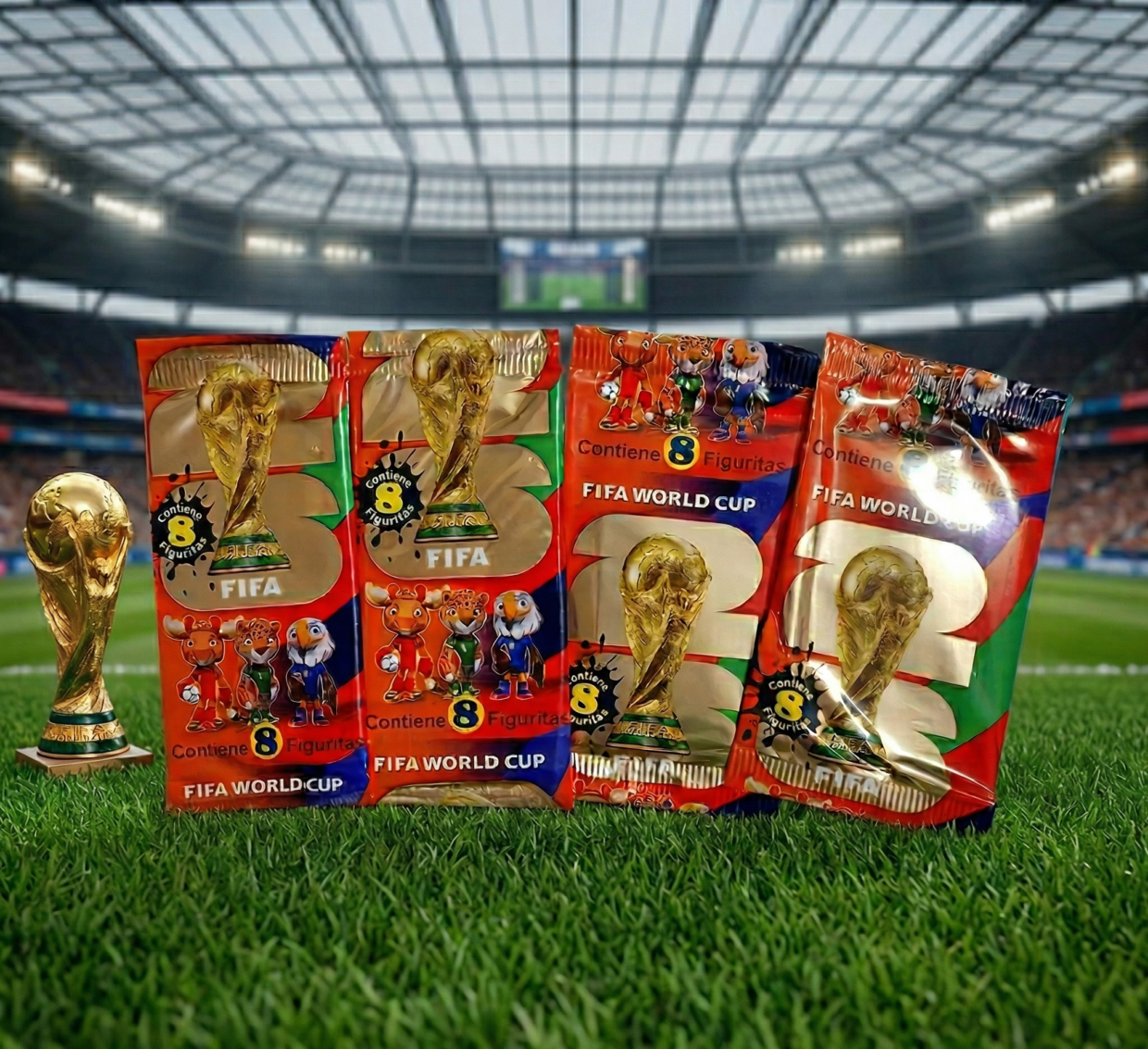 PAQUETE X8 FIGURITAS DEL MUNDIAL 2026