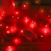 LUCES LED 10 L 2 MTS ROJAS FIJAS (2 AA) EN BOLSA