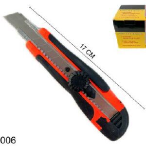 CUTTER PLASTICO 18CM ESTRUCTURA DE METAL
