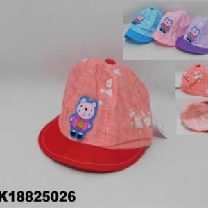 GORRA BEBÉ CON VISERA 4 COL
