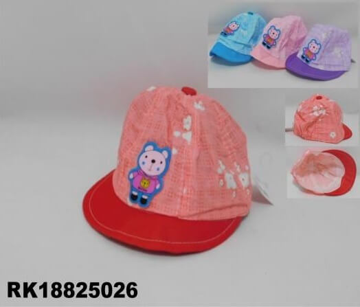 GORRA BEBÉ CON VISERA 4 COL