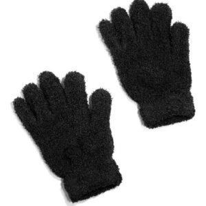 GUANTE NEGRO CHENILLE ADULTO