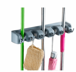 ORGANIZADOR SOPORTE ESCOBA X 4 + 5 GANCHOS