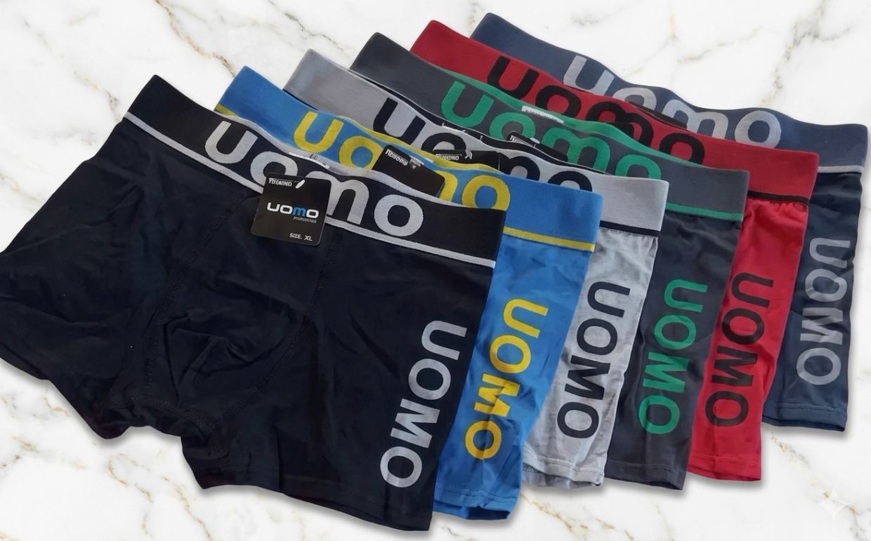 BOXER LISO DE ADULTO UOMO