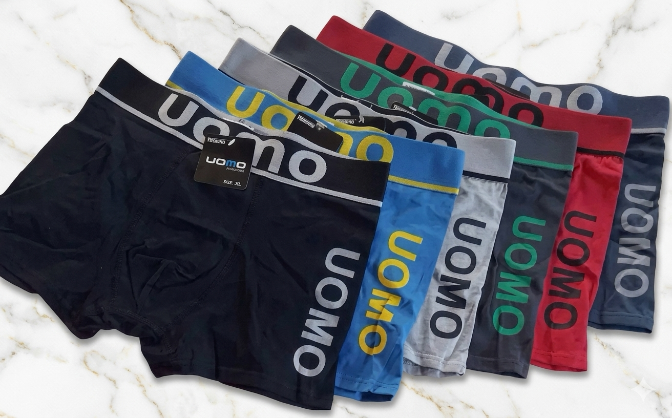 BOXER LISO DE ADULTO UOMO