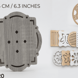POSAPAVAS MADERA 16 CM 6 DISEÑOS