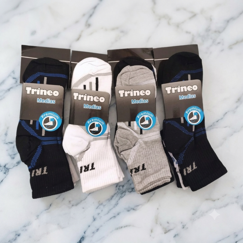 PACK X12 MEDIA 3/4 TRINEO HOMBRE