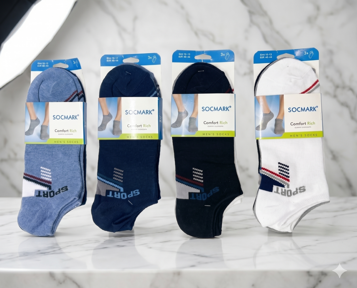 PACK X12 SOQUETE "SOCMARK" HOMBRE