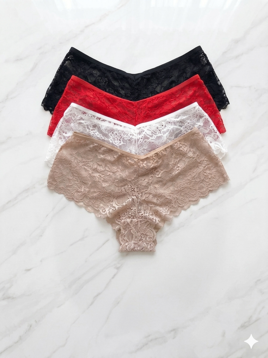 BOXER ENCAJE DAMA