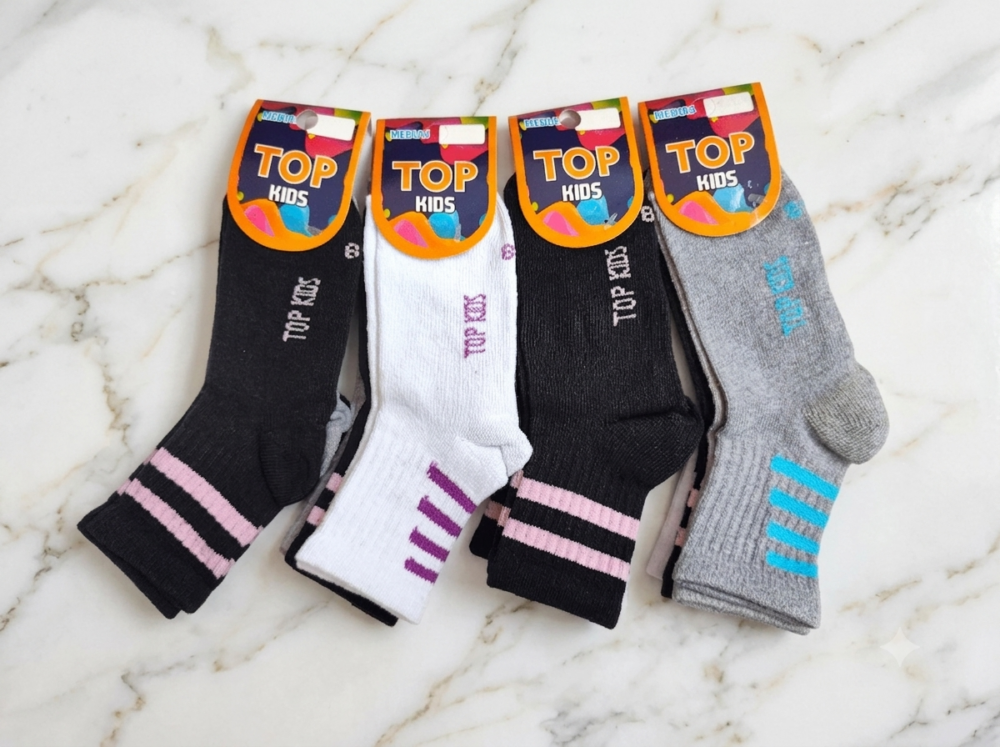 PACK X12 MEDIA TENISTA NENA "TOP KIDS"