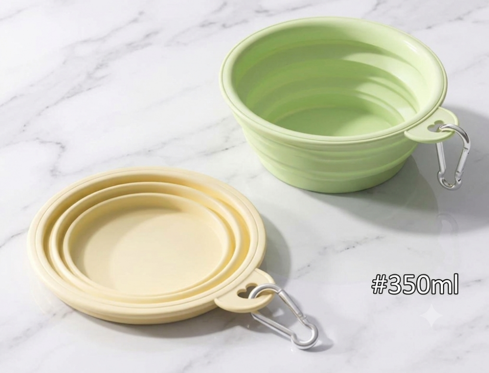 BOWL PLEGABLE DE SILICONA PARA MASCOTAS 350ml