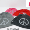 GORRO FRIZA Y POLAR 28 X 28CM SIMBOLO PAZ 6 COL