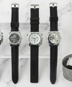 RELOJ PULSERA MALLA GOMA EN LATA MODELOS SURTIDOS