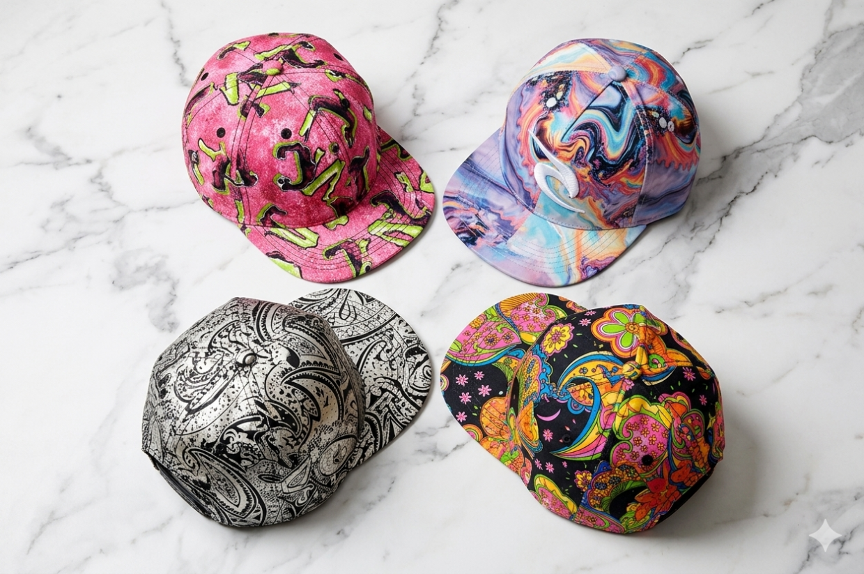 GORRA PLANA ESTAMPADA