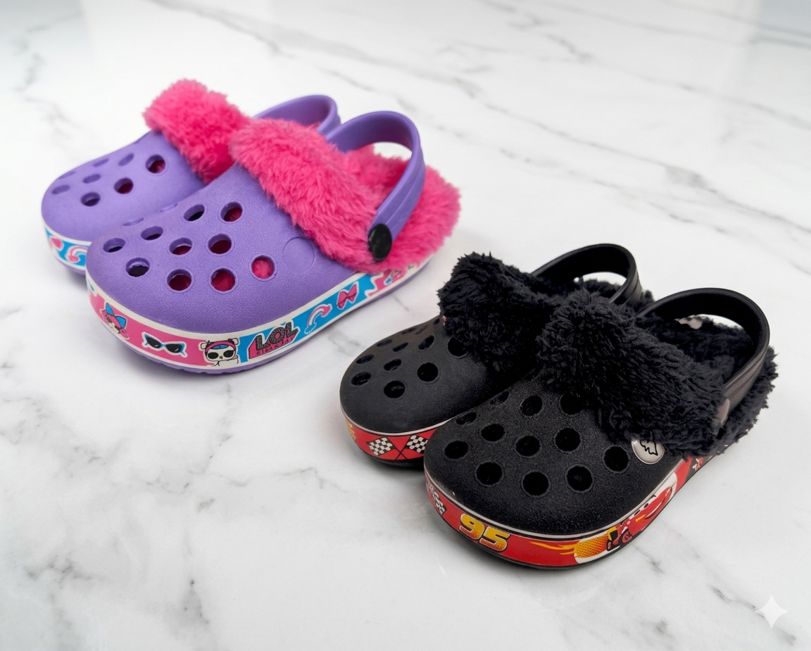 CROCS CORDERITO INFANTIL CON BANDA SURTIDA