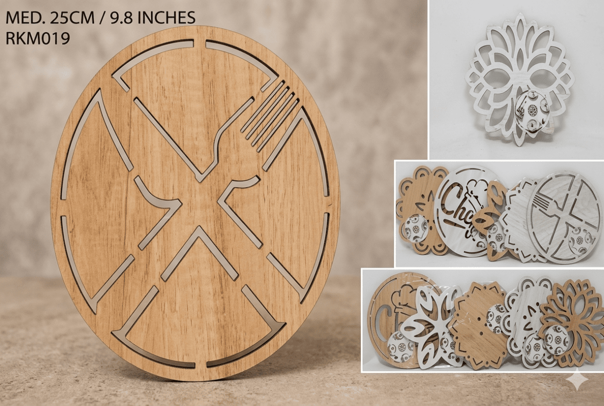 POSAFUENTES MADERA 6 DISEÑOS