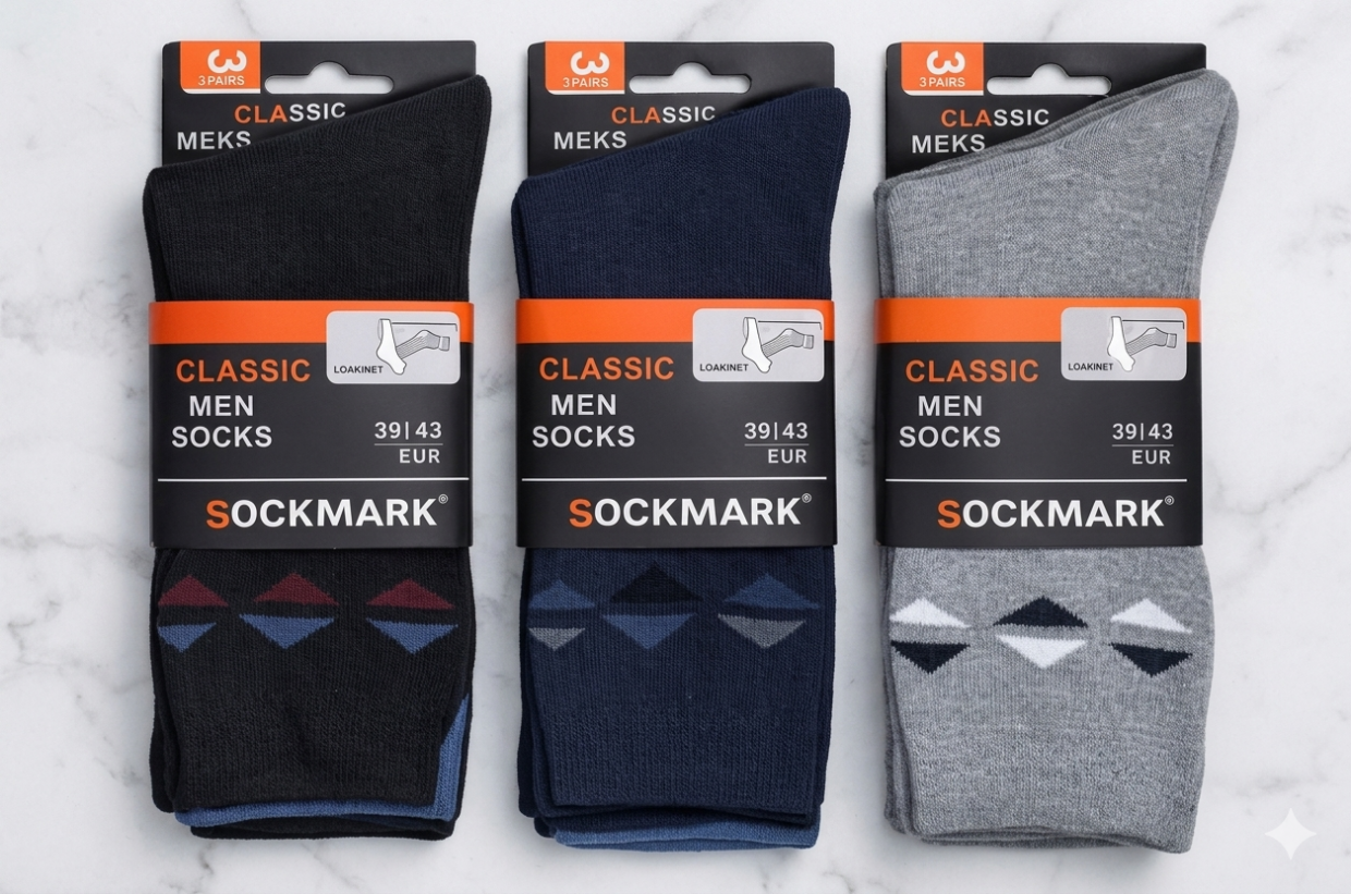 PACK X12 MEDIAS DE VESTIR DE HOMBRE SOCMARK