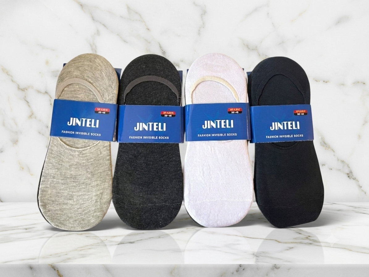 PACK X12 SOQUETE INVISIBLE "JINTELLI" HOMBRE