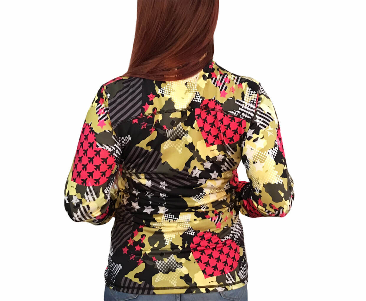 CAMPERA DEPORTIVA ESTAMPADA LYCRA - Imagen 5
