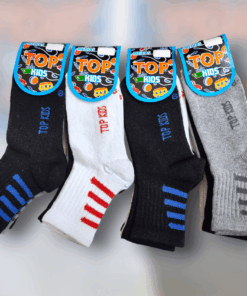 PACK X12 MEDIA TENISTA VARON "TOP KIDS"