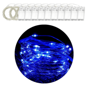 LUCES MICRO LED ALAM 20 L AZUL FIJA 2 MTS EN BOLSA