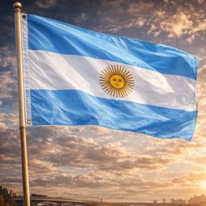 BANDERA ARGENTINA 60X90 CM