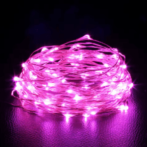 LUCES MICRO LED ALAM 20 L ROSA FIJA 2 MTS EN BOLSA