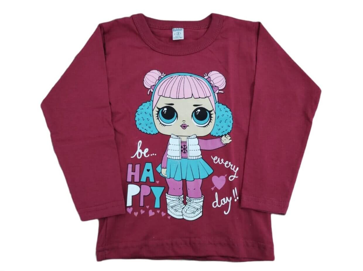 REMERA MANGA LARGA ESTAMPADA NENA ECONÓMICA - Imagen 3