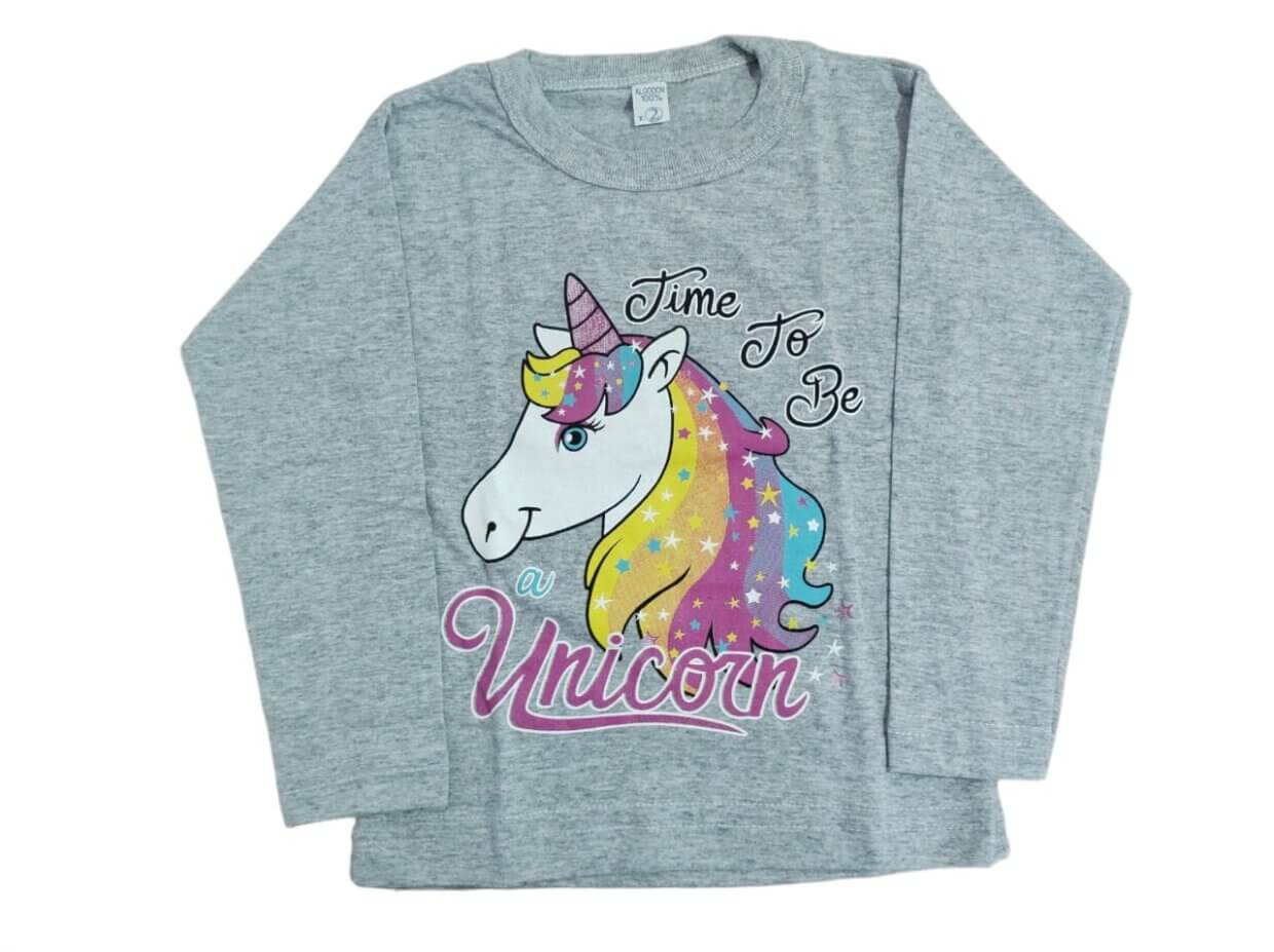 REMERA MANGA LARGA ESTAMPADA NENA ECONÓMICA - Imagen 2