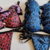 ¡OFERTA! LOTE 7 CONJUNTOS TRIANGULO ANIMAL PRINT TALLE 85