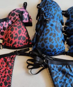¡OFERTA! LOTE 7 CONJUNTOS TRIANGULO ANIMAL PRINT TALLE 85