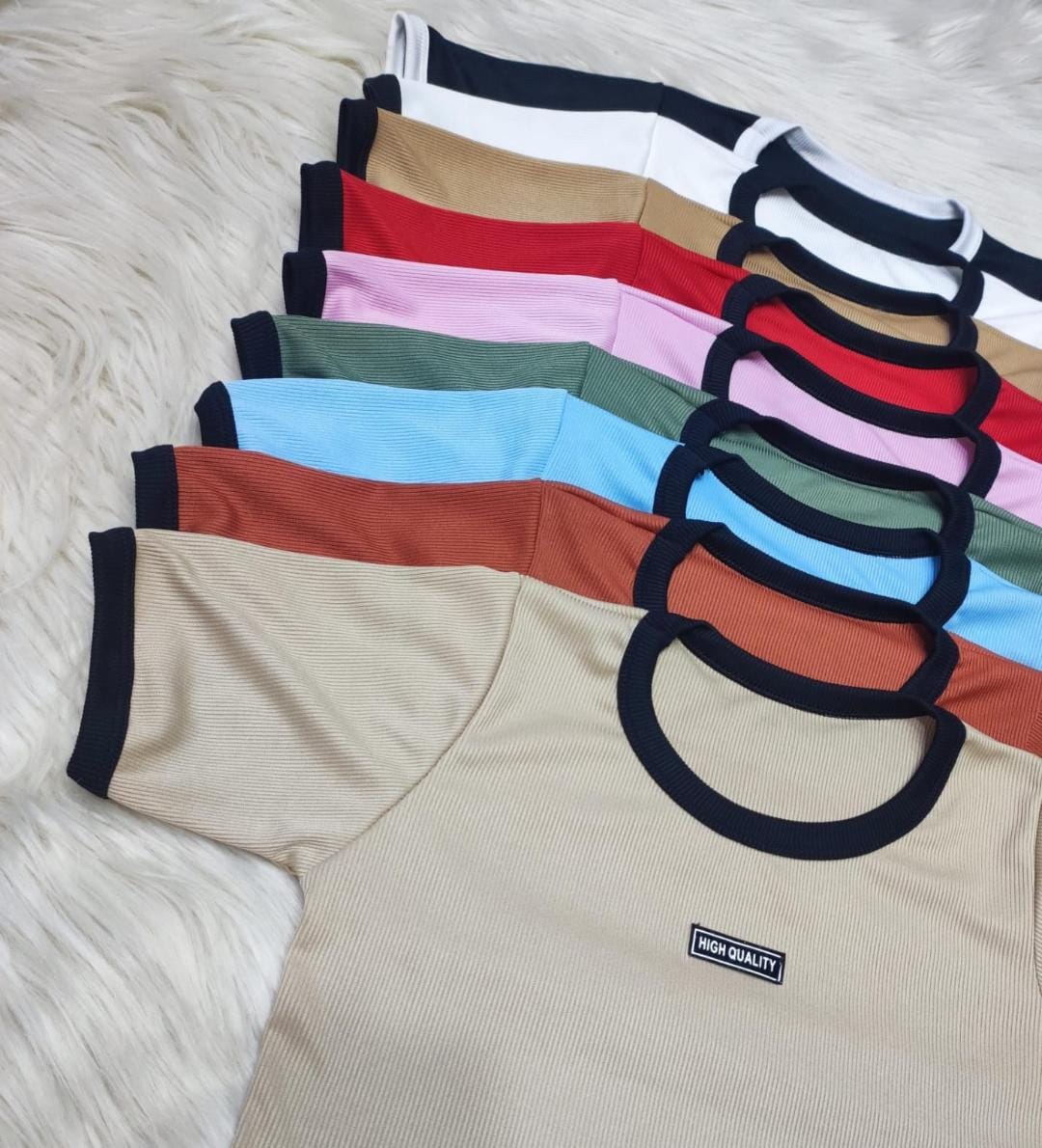 REMERA MORLEY BORDE COLOR