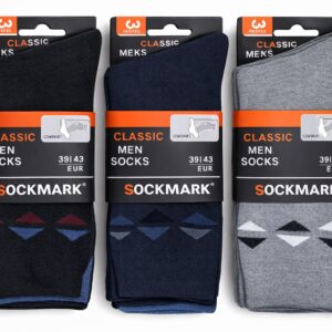 PACK X12 MEDIAS DE VESTIR ESTAMPADAS DE HOMBRE SOCMARK