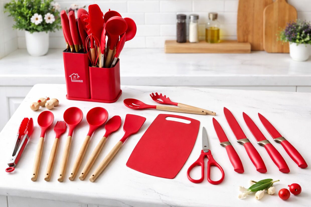 SET UTENSILIOS DE COCINA 19 PIEZAS