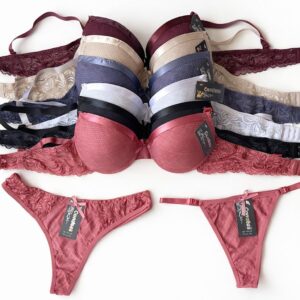 CONJUNTO CON ARO 3 PIEZAS LYCRA Y ENCAJE LABRADO "CONDEZA"
