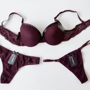 Alternative view of CONJUNTO CON ARO 3 PIEZAS LYCRA Y ENCAJE LABRADO "CONDEZA"