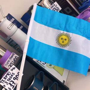 ARG BANDERA TELA AUTO 20 X 28 CM