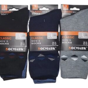 PACK X12 MEDIAS DE VESTIR ESTAMPADAS DE HOMBRE SOCMARK