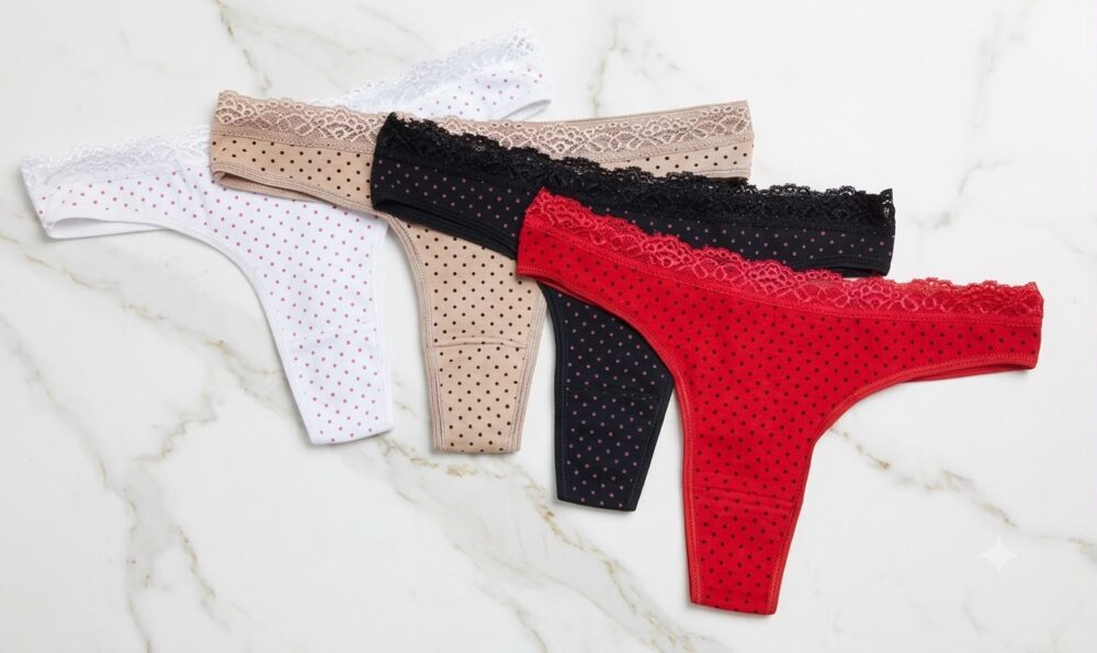 LESS CON PUNTILLA ESTAMPADA