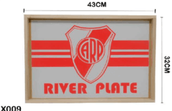 BANDEJA PINO Y MDF ESTAMPADO RIVER