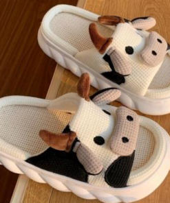 PANTUFLA INFANTIL IMPORTADA VAQUITA
