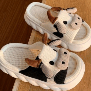 PANTUFLA INFANTIL IMPORTADA VAQUITA