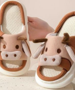 Alternative view of PANTUFLA INFANTIL IMPORTADA VAQUITA