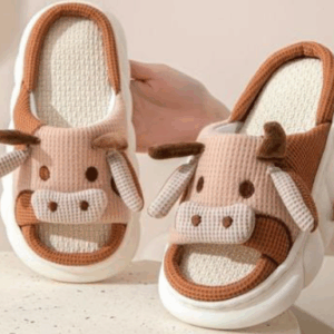 Alternative view of PANTUFLA INFANTIL IMPORTADA VAQUITA