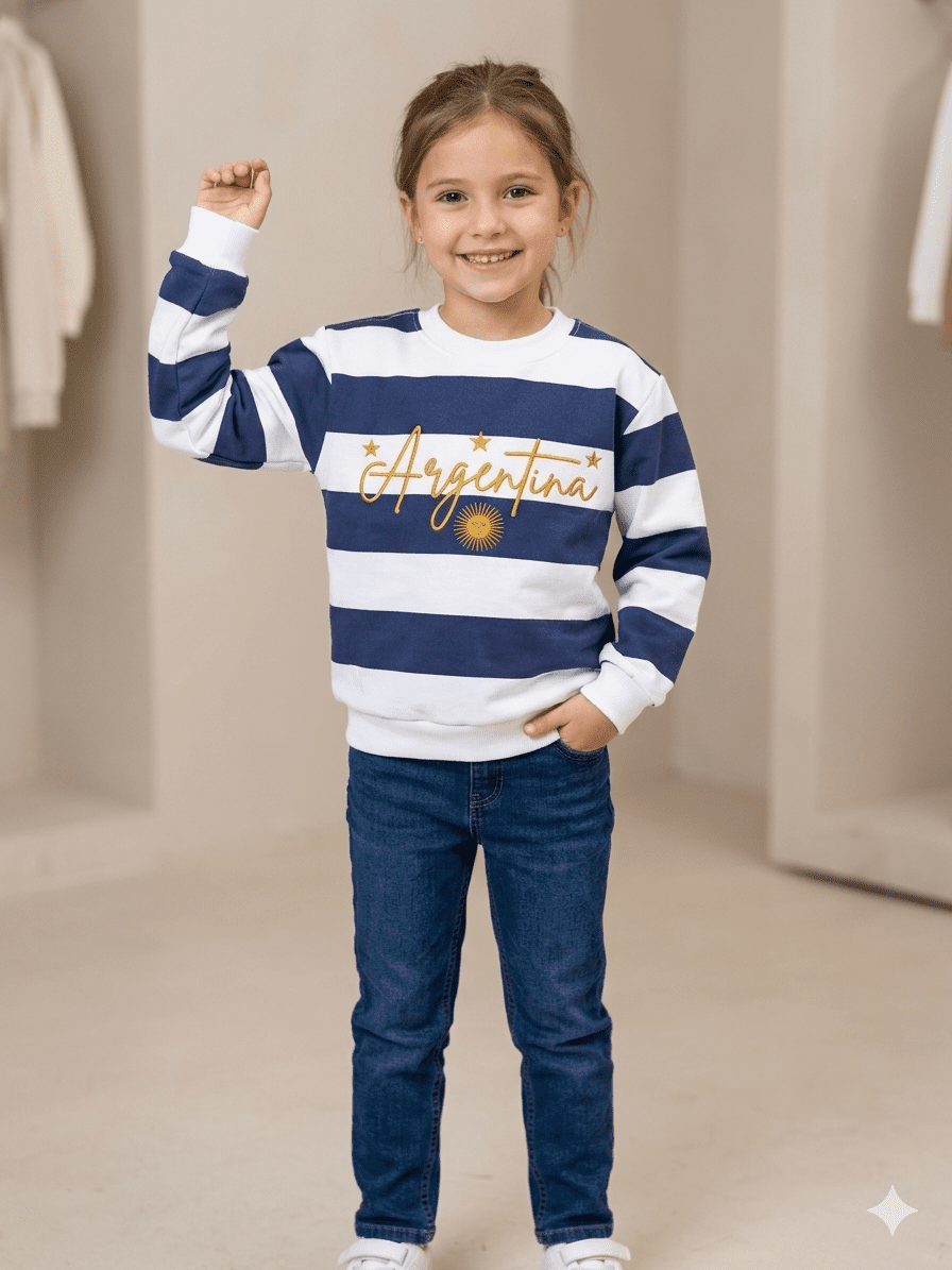 Alternative view of BUZO FRIZADO INFANTIL ARGENTINA