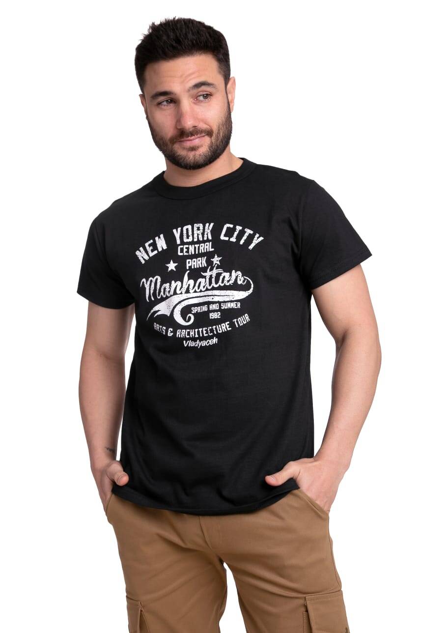 REMERA BASICA ESTAMPADA MANGA CORTA HOMBRE - Imagen 2